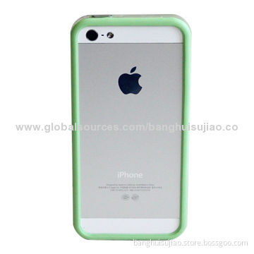 TPU Bumper Case for iPhone 5, Easy to Install, Available in Various Colors